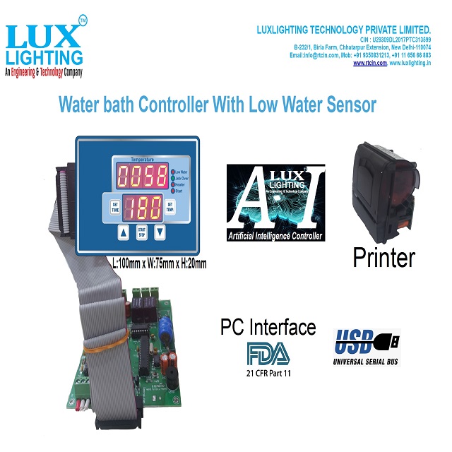 Water Bath Controller with Low Water Sensor 